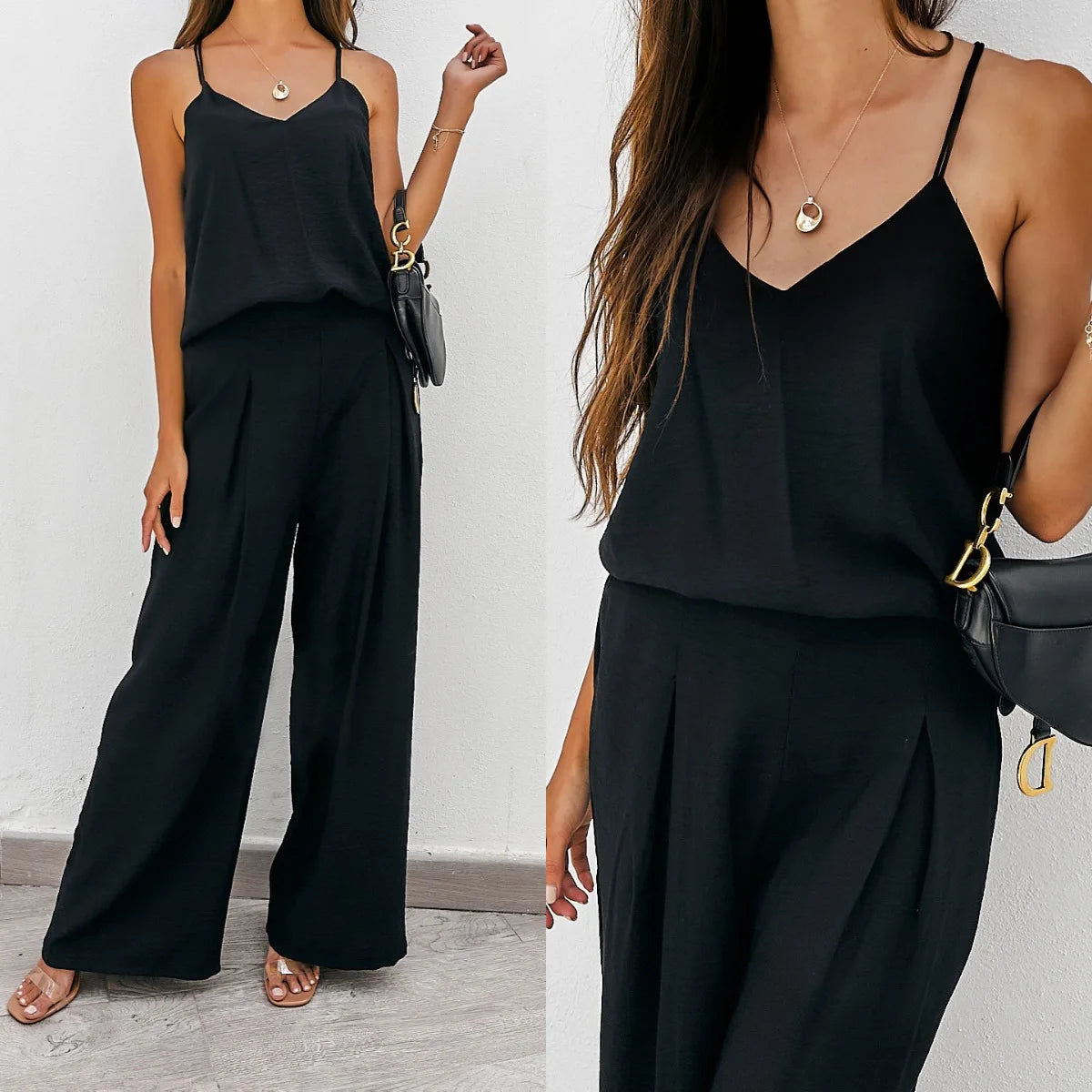 2026 Summer European and American Sports and Casual Women's Suit Two-piece Set