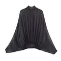 KONDALA Vintage Polka Dot Women Sets Chiffon Bow Tie Loose Blouses Loose Long Skirts Fashion 2026 Spring Summer Holiday Suits