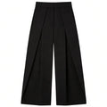 HXAO Striped Baggy Pants Women's Pants Autumn 2025 Elegant Pleated Wide Leg Oversized Trousers Ladies Fashion High Waist Pants