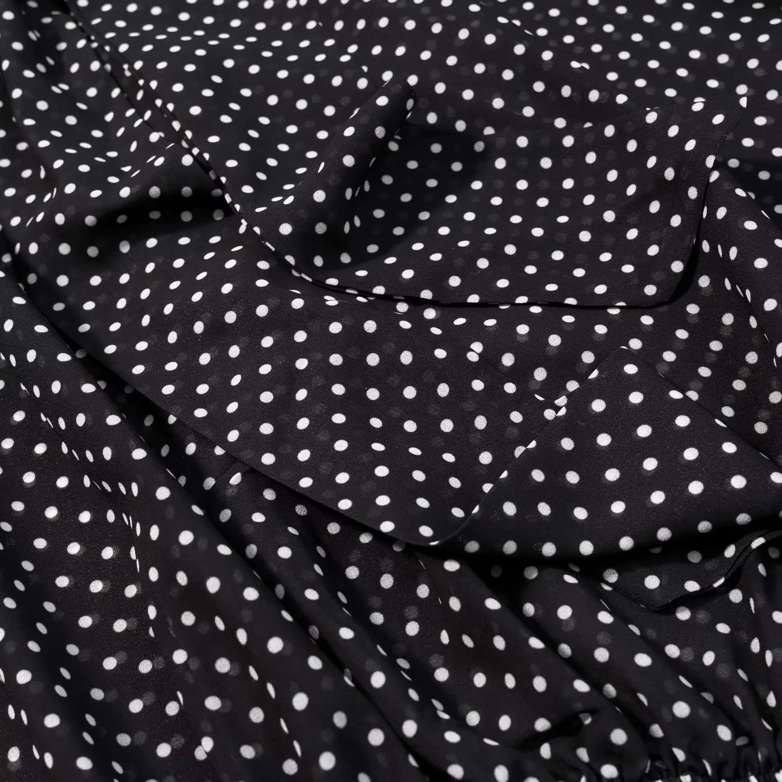 KONDALA Vintage Polka Dot Women Sets Chiffon Bow Tie Loose Blouses Loose Long Skirts Fashion 2026 Spring Summer Holiday Suits