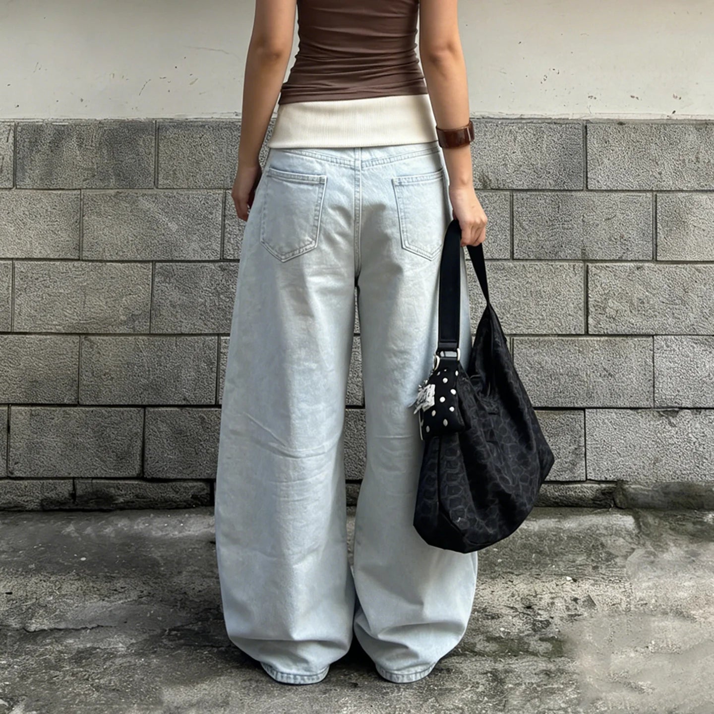 SUCHCUTE Streetwear Low Waisted Casual Straight-Leg Jeans Y2K Baggy Denim Pants Woman  Long Trousers Summer Clothing Harajuku