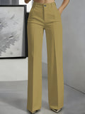 New 2025 Women's High-Waisted Draped Straight-Cut Suit Pants Simple European American Cross-Border Fashion for Women