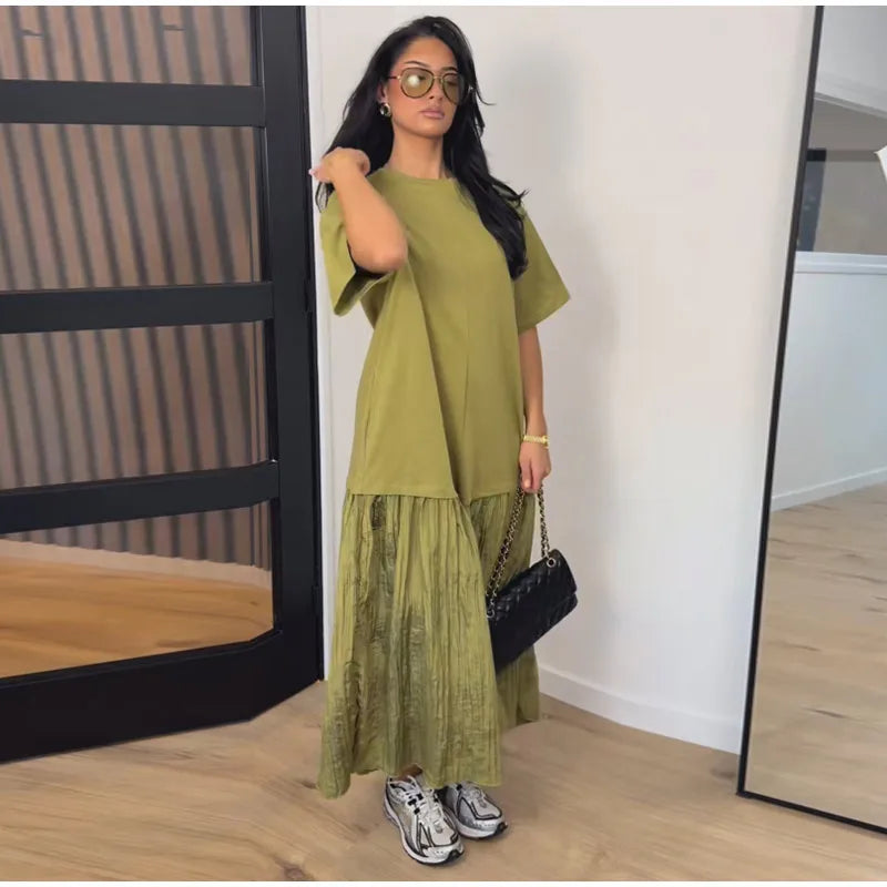 Lapel Short Sleeve Pocket Solid Color Shirt Pants Set Loose Fit Straight Leg Trouser 2026 Spring Casual Women Daily Outfit