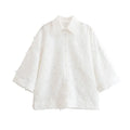 HH Women Tassel Sets White Turn-Down Collar Single-Breasted Shirts+High Waist Zipper A-Line Long Skirts Female Holiday Suit