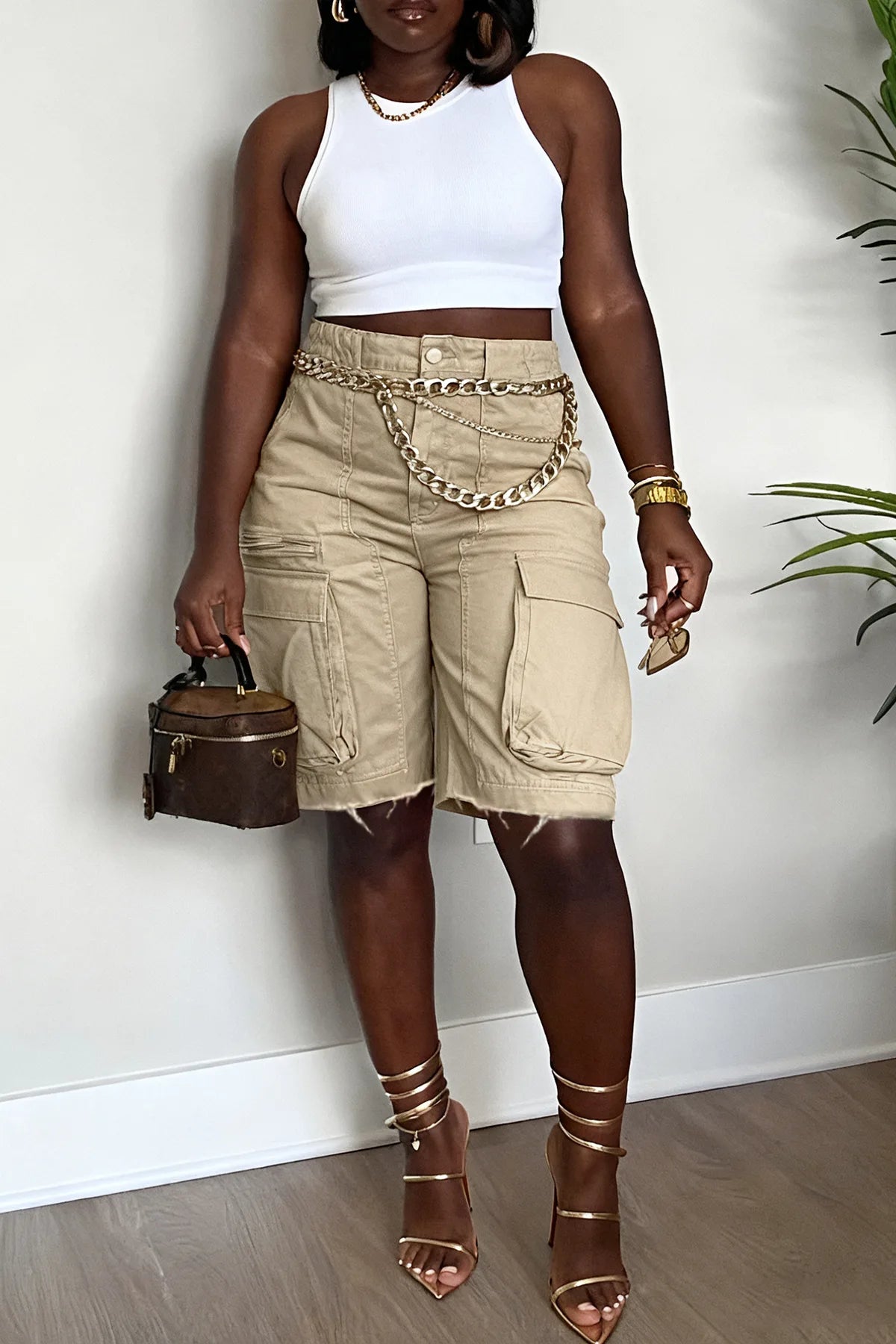 Denim Pant Women Jeans Short Pants Casual Loose Hole High Waist Straight Trousers Y2k Streetwear Elegant Splice Work Casual
