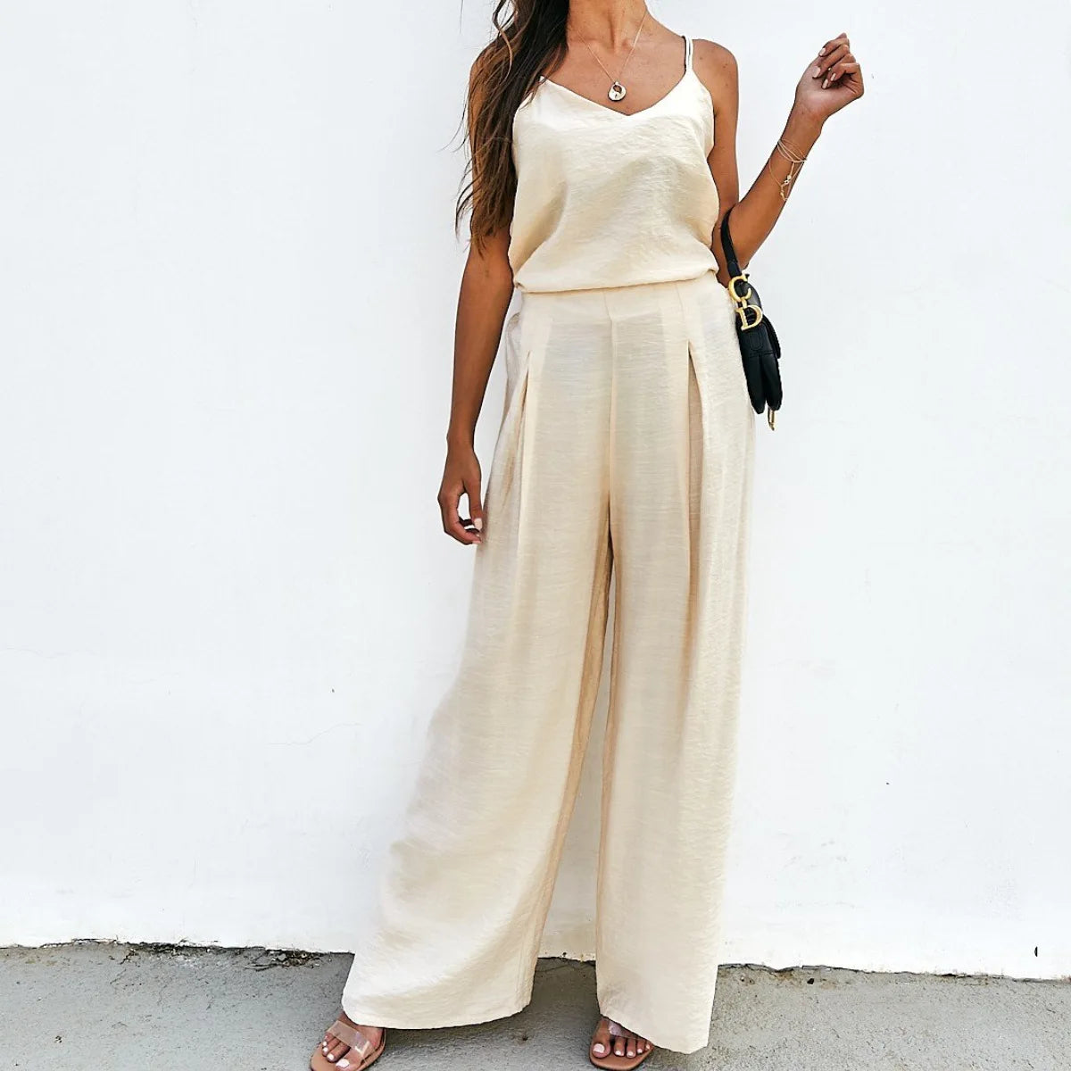 2026 Summer European and American Sports and Casual Women's Suit Two-piece Set