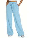 Straight Wide Leg Loose Pant Women Fahsion 2026 Spring Summer New Baggy Sweatpants High Waist Csual Street Pants Chic Trousers