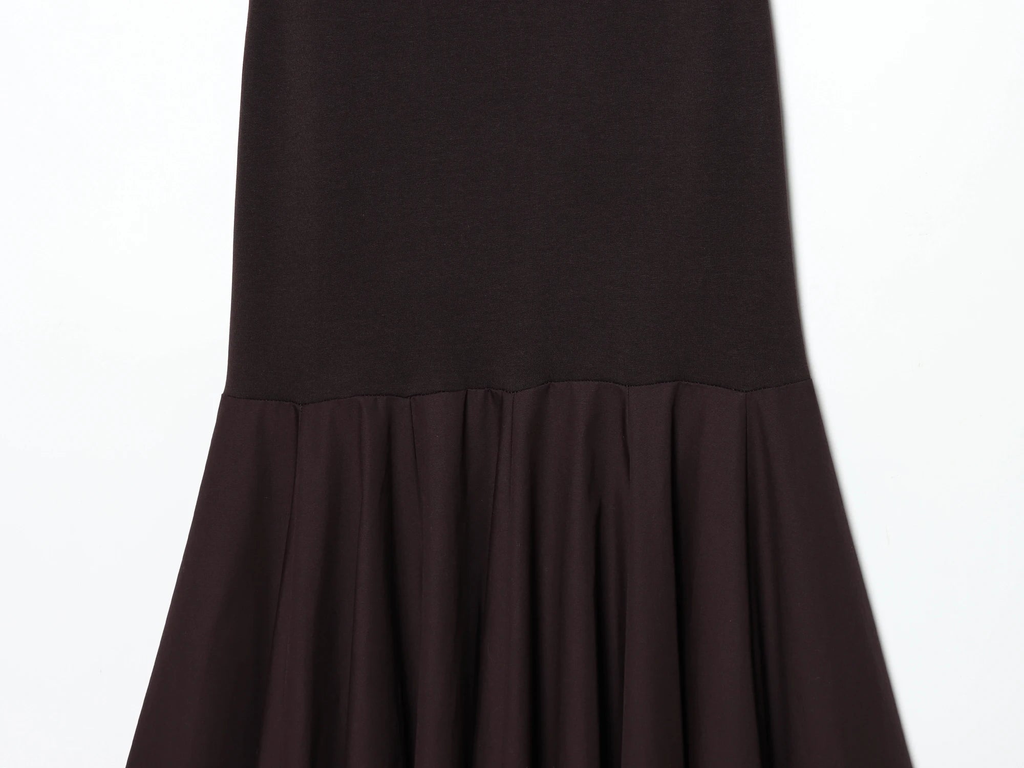 KONDALA Vintage Boat Collar Long Dress Women's Elegant Casual Splicing Pleated Dress New 2026 Spring Summer Fashion Slim Dress