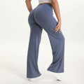 NCLAGEN SoftMotion Straight Leg Bottoms Women's Mid-Waist Yoga Pants GYM Leggings Naked Feel Pilates Running Sports Trousers