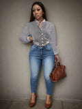 Spring and Autumn European and N Women's Pure Color Jacket Single-breasted Baseball Jacket Jacket